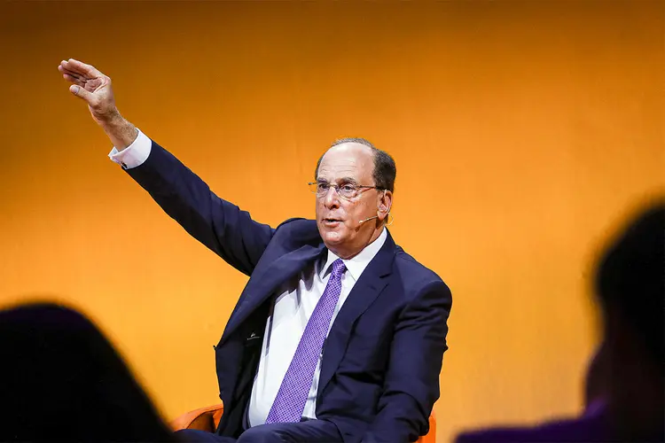 Para o CEO da BlackRock, descarbonização da economia global criará a maior oportunidade de investimento de todos os tempos (Bloomberg / Colaborador/Getty Images)