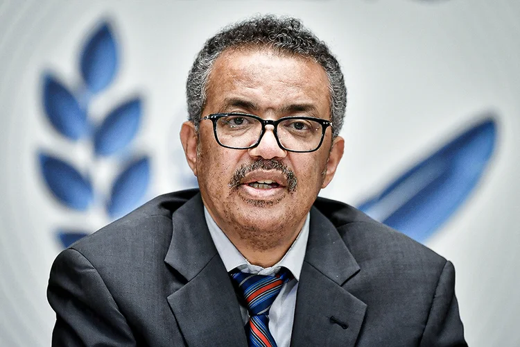 Tedros Adhanom Ghebreyesus, diretor da OMS (Fabrice Coffrini/Pool/Reuters)