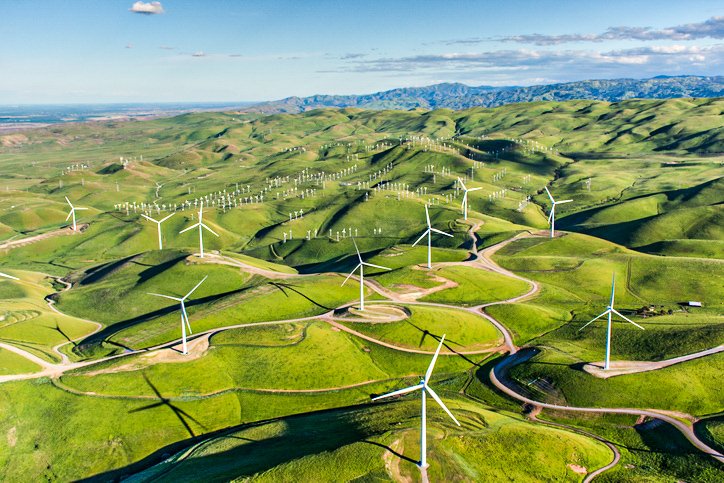 Turbinas de geração de energia eólica