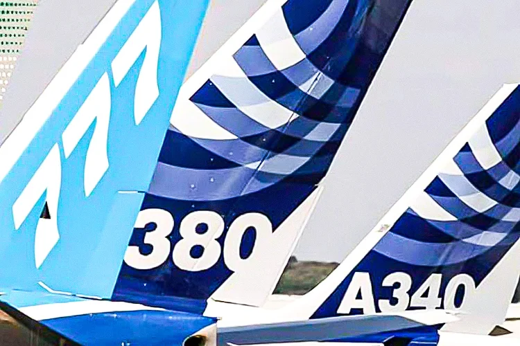 Boeing e Airbus lado a lado no Paris Air Show (Getty Images/Getty Images)