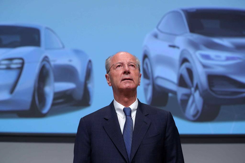 Hans Dieter Poetsch, presidente do conselho da Volkswagen: Volks intensificou seus esforços ESG após o escândalo envolvendo motores a diesel há cinco anos, quando reguladores descobriram uma fraude nos testes de emissões (Bloomberg/Bloomberg)