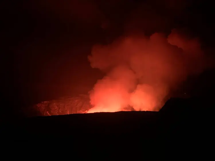  (Parque Nacional dos Vulcões do Havaí/Facebook/Divulgação/Divulgação)