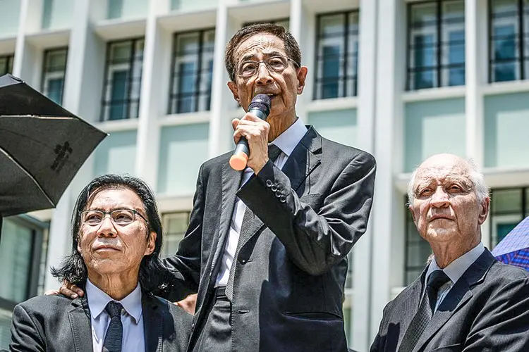 Entre as pessoas detidas estava Daniel Wong, advogado especializado na defesa dos direitos humanos (Philip FONG/AFP)