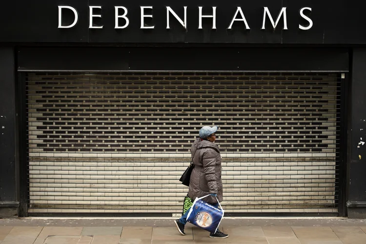 Mais de 12 mil funcionários perderão seus cargos com o fechamento da loja de departamento Debenhams. (Oli Scarff/AFP)