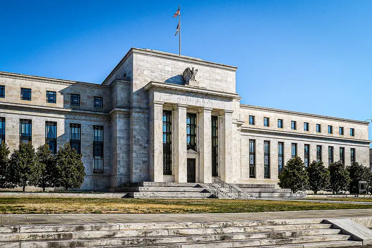 Prédio do Federal Reserve em Washington: dia de divulgação da ata do FOMC | Foto: Leah Millis/Reuters (Leah Millis/Reuters)