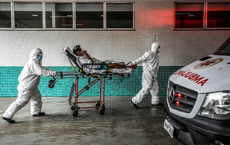 Covid-19 em Faro (PA): Parentes relatam precariedade na unidade se saúde de Faro (Bruno Kelly/Reuters)