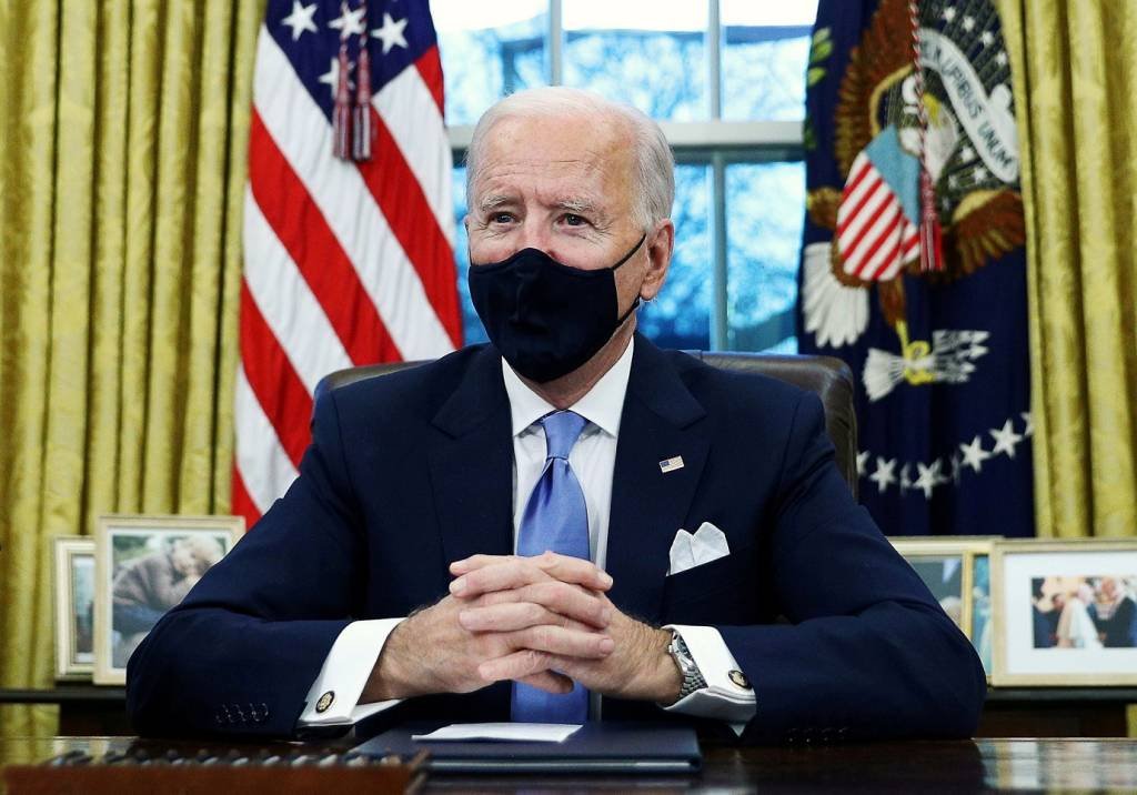 Presidente dos EUA, Joe Biden, no Salão Oval da Casa Branca (Tom Brenner/Reuters)