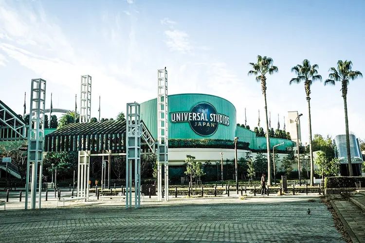 Fachada do Universal Studios Japan theme park em Osaka, no Japão (Bloomberg/Bloomberg)