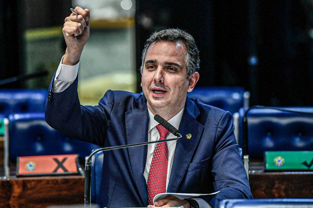 Rodrigo Pacheco (DEM-MG), é eleito presidente do Senado (Marcos Oliveira/Agência Senado)