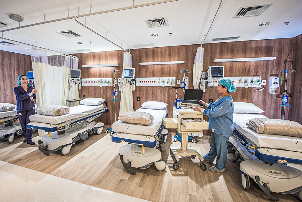 Hospital Vila Nova Star, da Rede D'Or: companhia limita exames de covid-19 (Germano Lüders/Exame)
