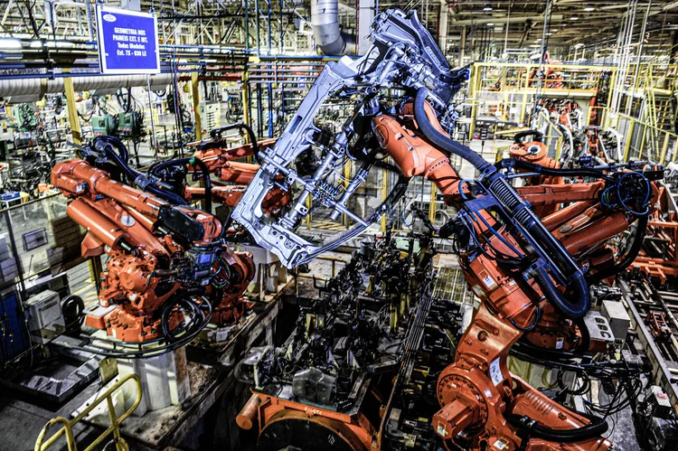 Linha de produção da Ford em Camaçari, na Bahia: desbravamento do Nordeste (Germano Lüders/Exame)