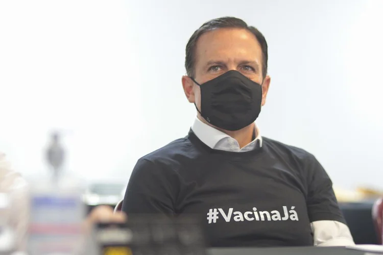 Governador João Doria: Um anúncio muito consistente" (Twitter/Reprodução)