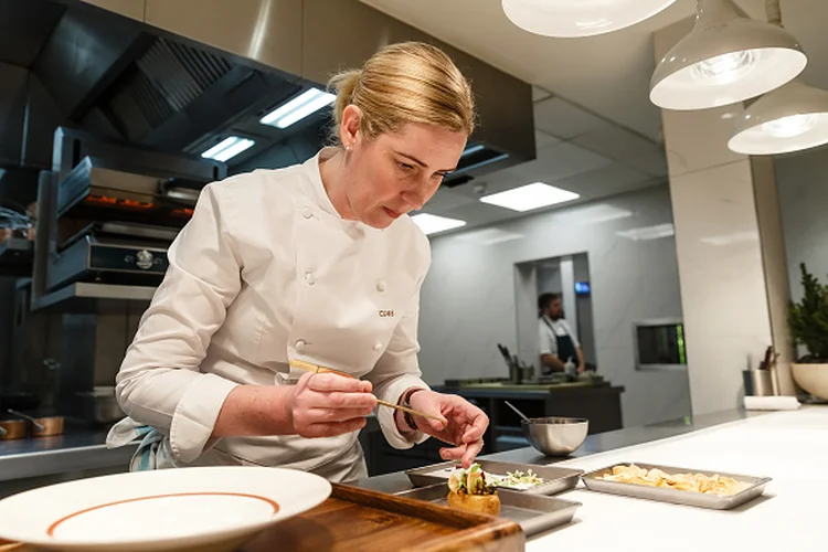 Clare Smyth, chef do Core, em Notting Hill, em Londres (Miles Willis/Bloomberg/Getty Images)