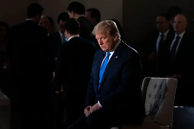 O ex-presidente dos EUA Donald Trump reaparece em evento político de conservadores em Orlando (JIM WATSON / AFP/Getty Images)