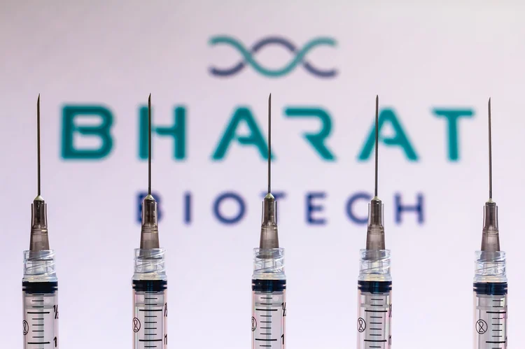 Bharat Biotech; vacina Covaxin. (Rafael Henrique/SOPA Images/Getty Images)