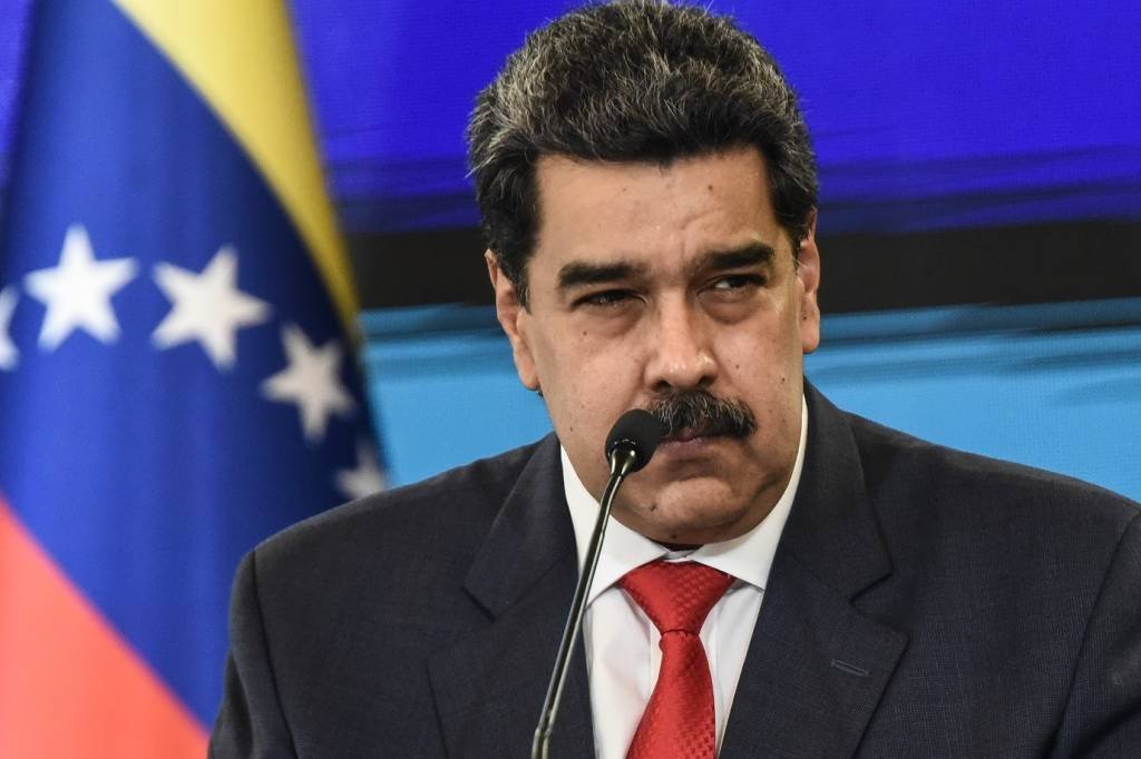 Maduro rompeu relações com os Estados Unidos em janeiro de 2019, quando Washington reconheceu o opositor Juan Guaidó como "presidente interino" (Carolina Cabral/Getty Images)