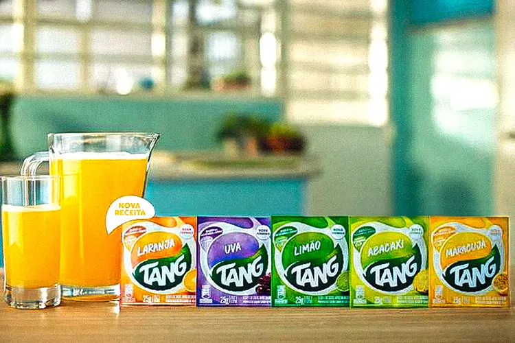 Pacotes de suco em pó Tang da Mondeléz (Tang/Mondeléz/Divulgação)