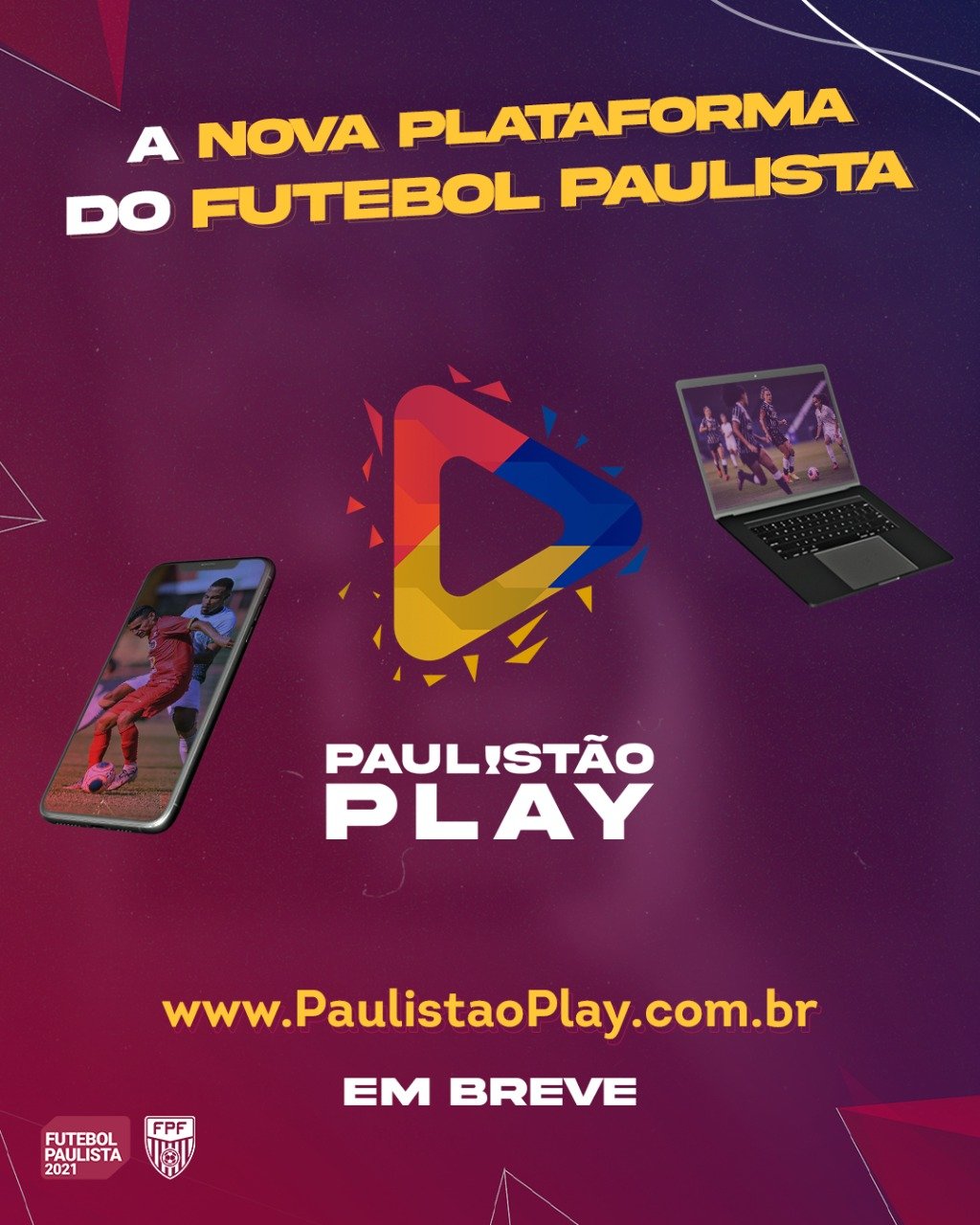 Federação Paulista de Futebol lança plataforma própria de transmissão de jogos e conteúdo digital