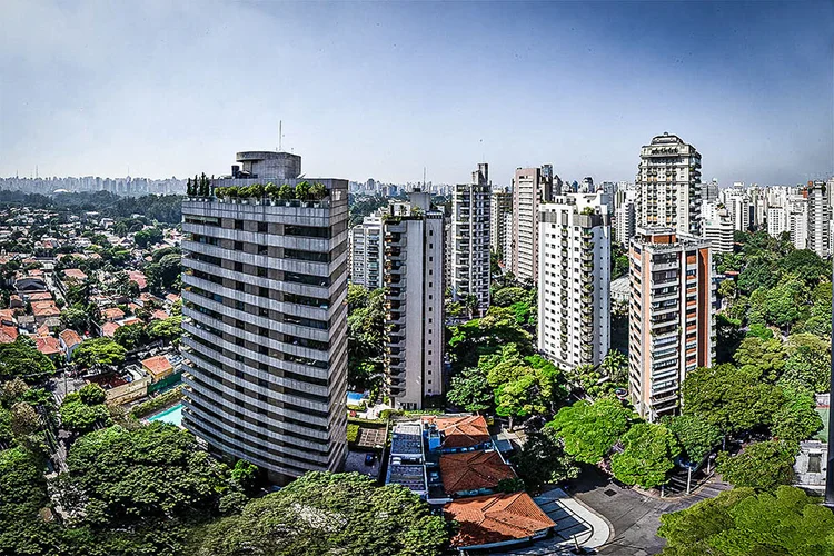 Prédios em São Paulo: mercado sempre aquecido (Germano Lüders/Exame)