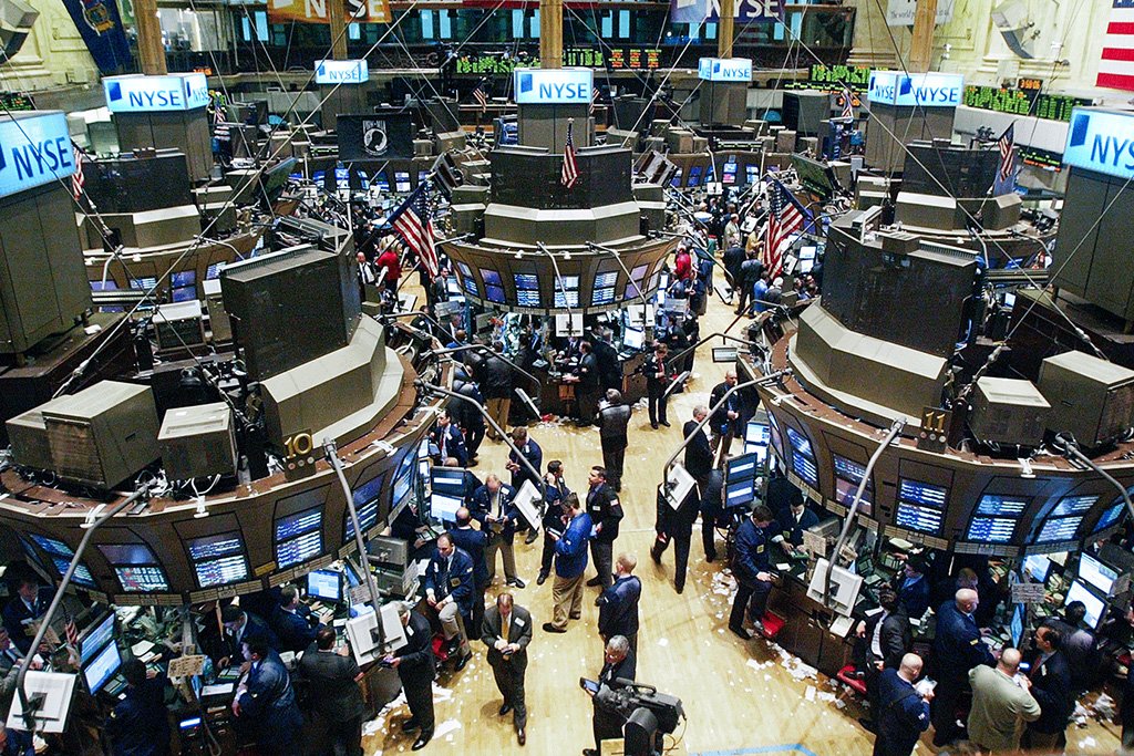 Bolsa de valores: uma cesta de meme stocks monitoradas pela Bloomberg subiu 5,4%, estendendo um rali de seis dias (Mario Tama/Getty Images)
