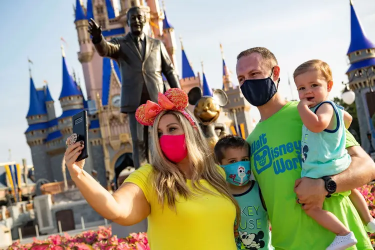 Parque da Disney, na Flórida: turistas infectados com coronavírus podem ser colocados em quarentena em hotéis vazios que não foram reabertos ao público em geral (Getty Images/Getty Images)