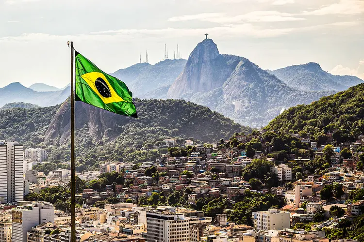 Bandeira do Brasil no Rio de Janeiro (Cesar Okada/Getty Images)
