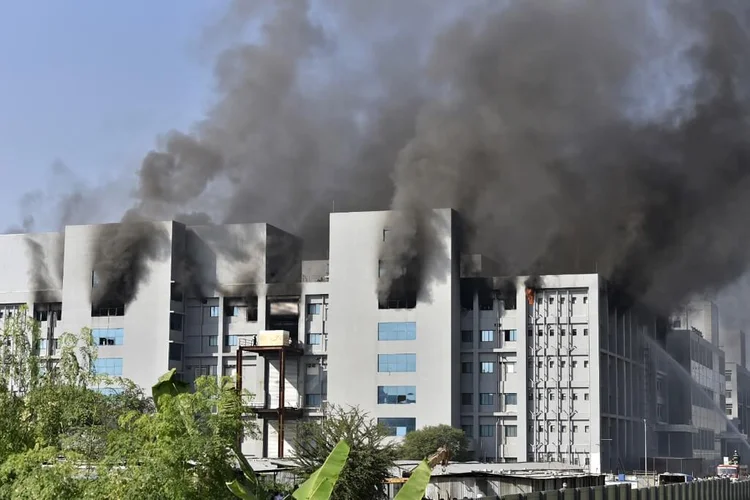 Fornecedor do Brasil, Instituto Serum é atingido por incêndio na Índia (afp/AFP)