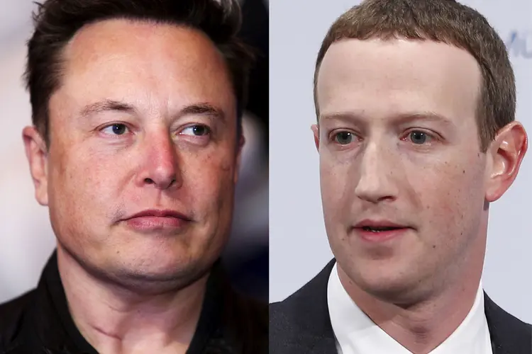 Luta entre os bilionários Mark Zuckerberg e Elon Musk ganha novo capítulo (Montagem/Getty Images)