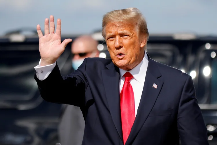 Trump: o ex-presidente disse que a ação do Ministério Público tem relação com a sua possível candidatura à presidência em 2024 (AFP/AFP)