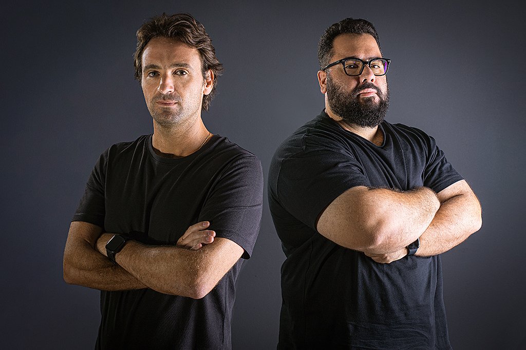 Luis Fernando e Bruno, da Napp: startup planeja conectar estoque do varejo físico no Google (Rafael Habermann/Napp/Divulgação)