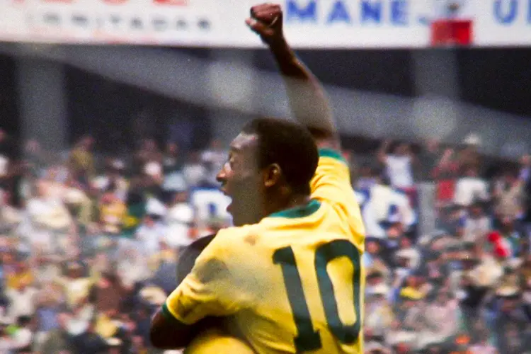 Pelé na Copa de 1970: registros do maior dos jogadores (Netflix/Divulgação)