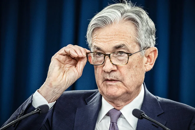 Powell: O chair do Federal Reserve desviou nesta quinta-feira de uma pergunta sobre se deverá cumprir um segundo mandato no comando do banco central dos Estados Unidos (Samuel Corum//Getty Images)