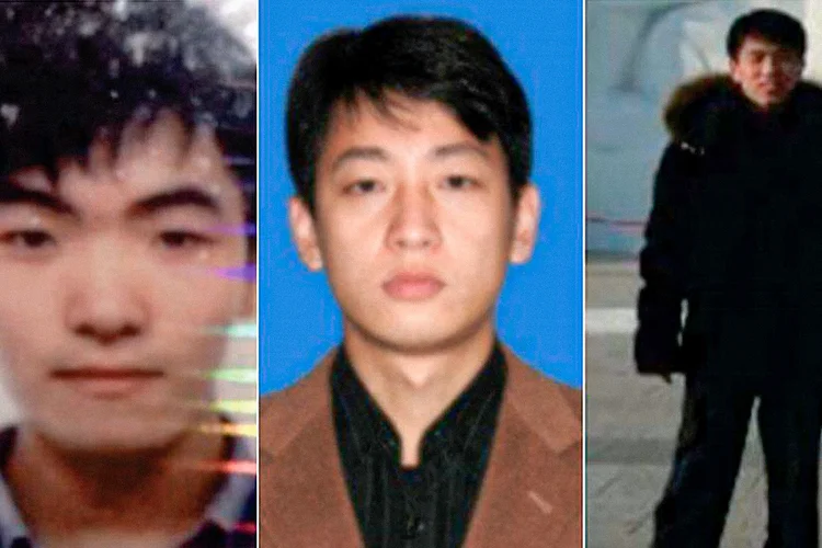 Jon Chang Hyok, Kim Il e Park Jin Hyok, hackers e supostos membros da agência de inteligência militar da Coreia do Norte (BBC UK/Reprodução)