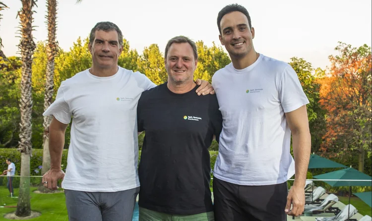 Marcio Trigueiro, Pedro Melzer e Luis Felipe Magon, sócios da Igah Ventures: gestora nasceu da fusão da Joá Investimentos com a e.Bricks Ventures (Igah Ventures/Divulgação)