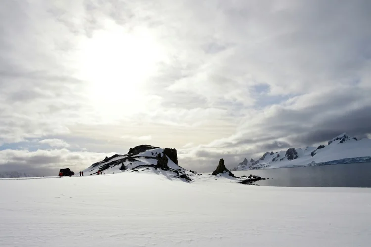 Ilha Half Moon, na Antártica: marinheiro diz que nem se lembrava mais de ter perdido a carteira (AFP/AFP)