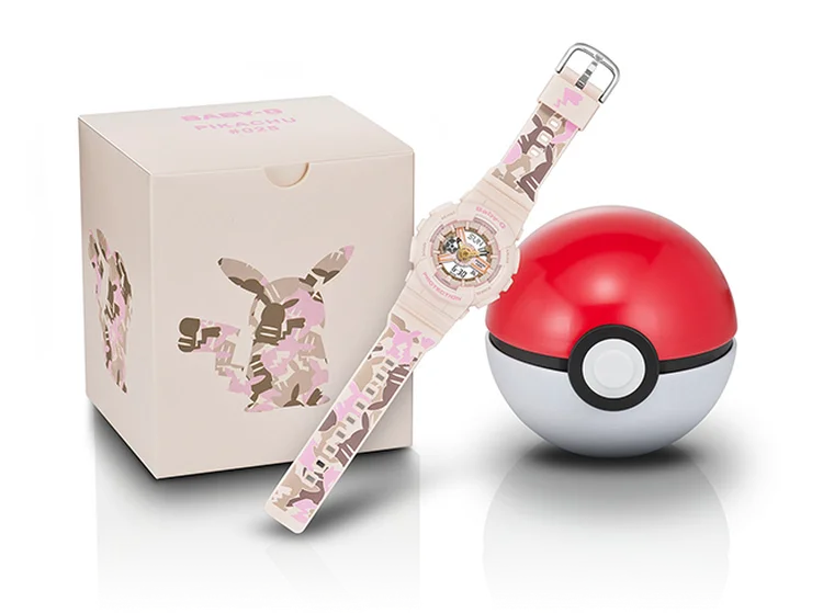 Em parceria com a Casio foi lançado o G-Shock de Pokémon. (Pokémon/Divulgação)