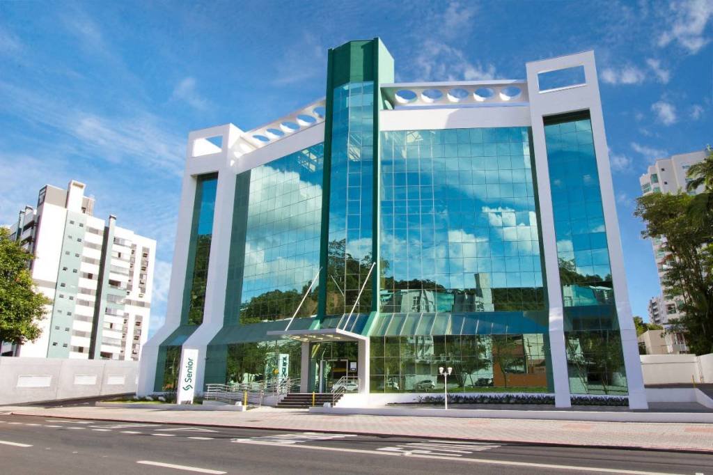 Sede da Senior Sistemas em Blumenau: empresa tem oportunidades para várias cidades do Brasil (Senior Sistemas/Divulgação)