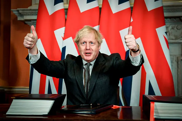 O primeiro-ministro Boris Johnson  (AFP/AFP)