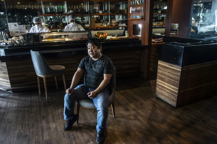 O chef Mitsuharu Tsumura, conhecido como Misha. (AFP/AFP)
