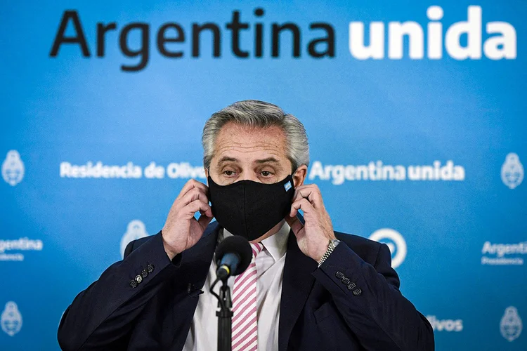 Alberto Fernández: presidente da Argentina ligou para Lula na noite de hoje (Juan Mabromata/Pool/Reuters)