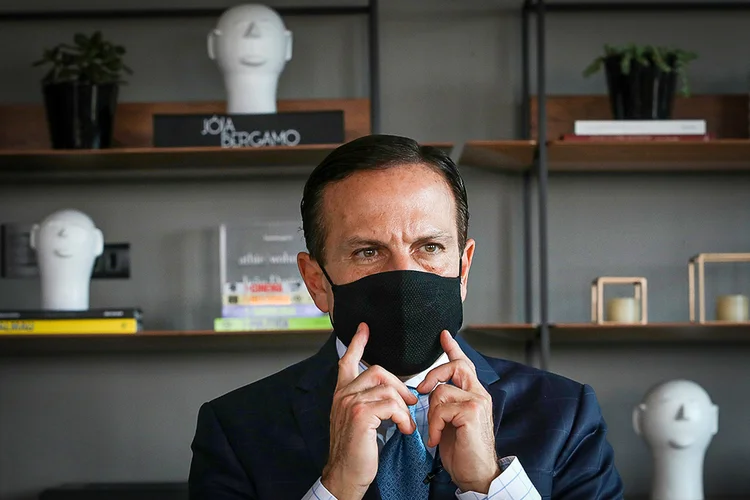 João Doria Jr.: fala chega após ex-juiz Sergio Moro anunciar pré-candidatura e economista Affonso Celso Pastore como conselheiro (Amanda Perobelli/Reuters)