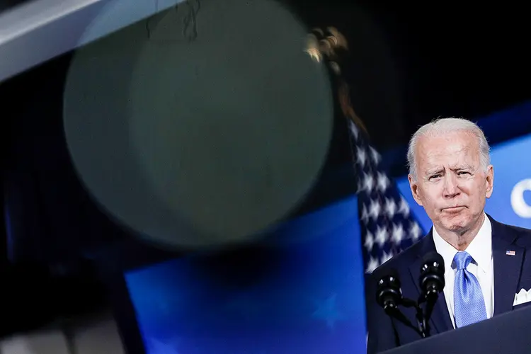 Joe Biden: avanço da vacinação tem feito número de casos de covid-19 diminuir nos EUA (Tom Brenner/Reuters)