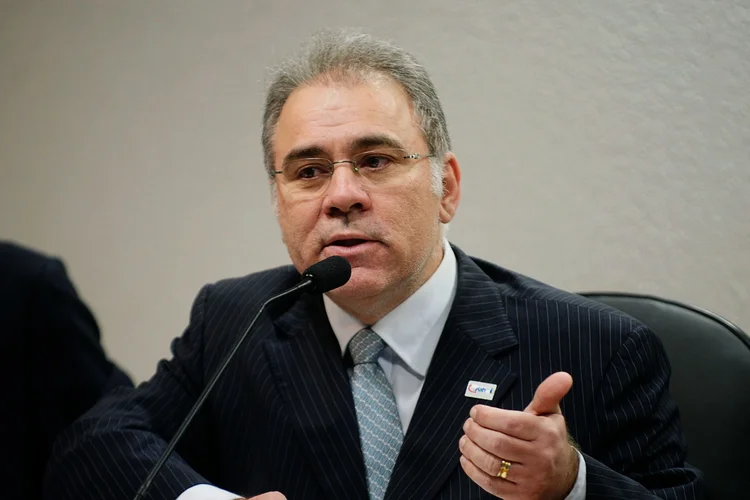 Marcelo Queiroga: o médico reforçou também a necessidade de união nacional e de desenvolvimento de um plano para o combate contra a covid-19 (Marcos Oliveira/Agência Senado)