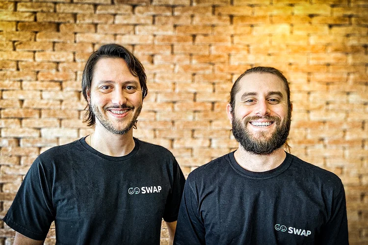 Douglas Storf e Ury Rappaport, fundadores da Swap: empreendedores se conheceram trabalhando na 99  (Swap/Divulgação)