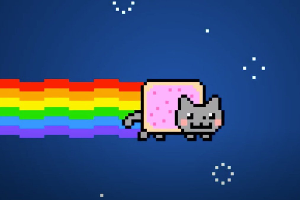 Nyan Cat, compartilhado no YouTube em 2011. GIF: Chris Torres (Bússola/Divulgação)