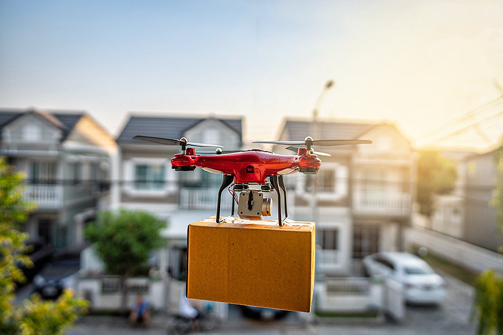 Drone: tecnologia é testada para delivery de empresas de fast food (Getty Images/Divulgação)