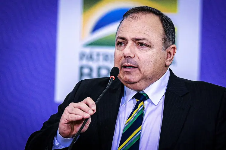 Eduardo Pazuello, ministro da Saúde. (Andre Borges/NurPhoto/Getty Images)
