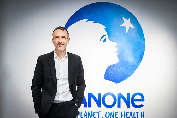 Emmanuel Faber, ex-CEO da Danone: executivo será substituído após pressão de investidores por melhor governança na empresa (Nicolas Kovarik/Getty Images)