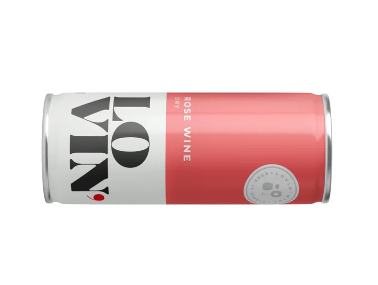 Novo rótulo da Lovin’ Wine: rosé dry (Divulgação/Divulgação)