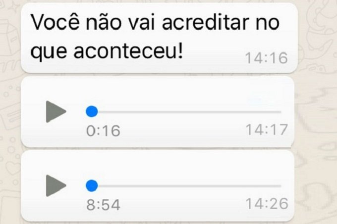 WhatsApp testa recurso para acelerar áudios e mensagens de voz